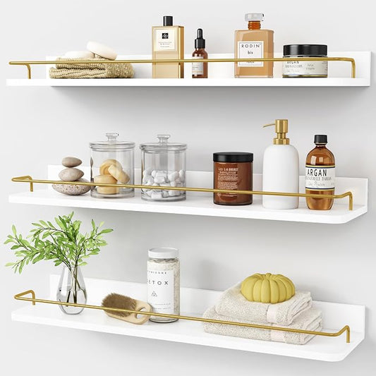 Forbena 24 Inch Bathroom Floating Shelves by Forbena