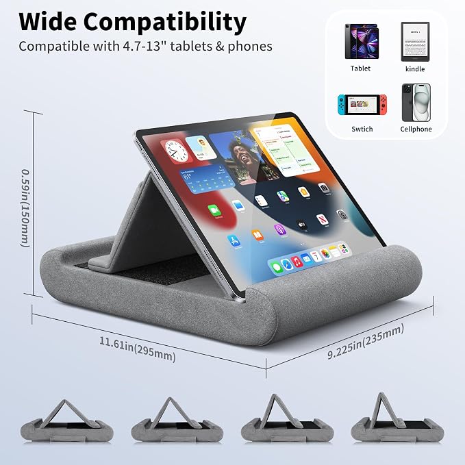 CreaDream Tablet Pillow Stand, Foldable Tablet Holder - Image 5
