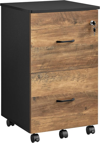 VASAGLE 2-Drawer File Cabinet, Locking Filing Cabinet by VASAGLEbySONGMICSHOME