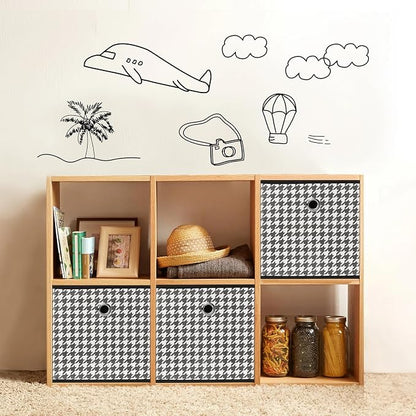 Foldable Storage Cubes Bins, 11 Inch Cloth Storage Cube Fabric Storage Box - Image 4