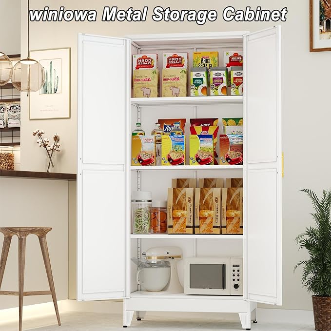 Winiowa Metal Pantry Cabinet - Image 5