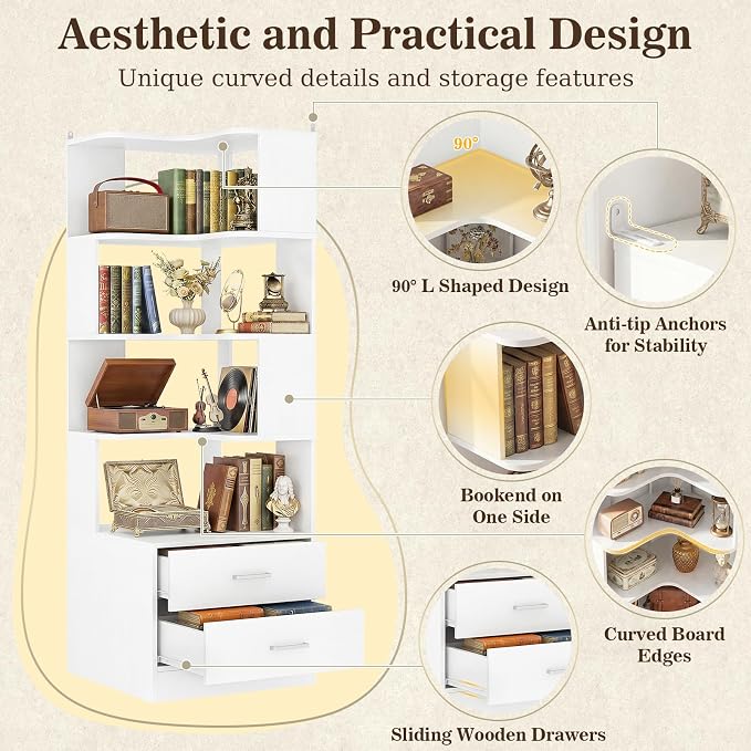 Armocity Corner Book Shelf - Image 4