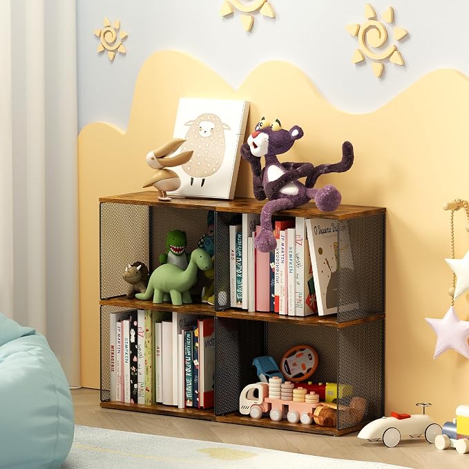Dmevkic Small Bookshelf 2 Tiers Bookshelf - Image 7