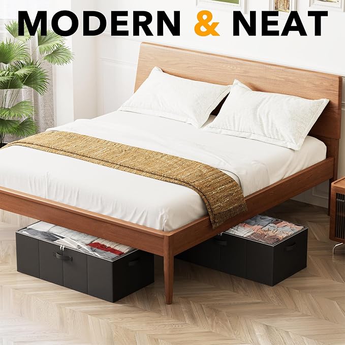 SpaceAid 2 Pack 10" High Under Bed Storage Containers, Large Underbed Storage - Image 5