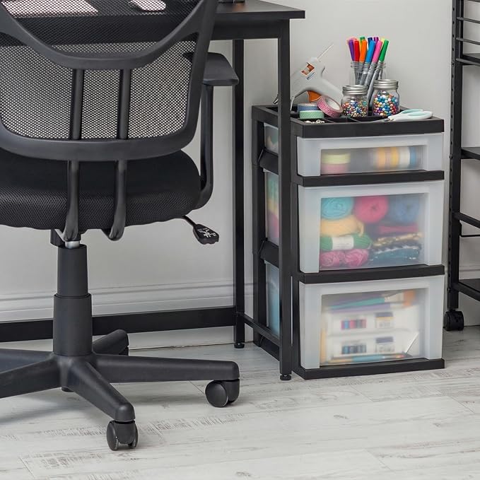 IRIS USA 3-Drawer Storage Cart, office essentials, classroom items, and - Image 9