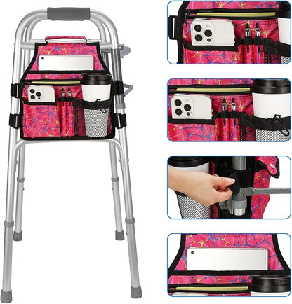 supregear Side Walker Bag, Walker Accessories Bag w/Cup Holder, Folding Walker - Image 4