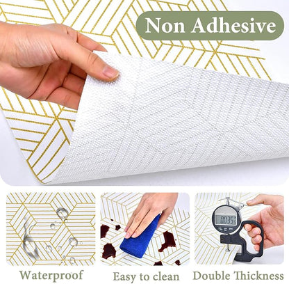 Shelf Liners for Kitchen Cabinets 35.4 in X 19.69 Ft, Non Adhesive Cabinet - Image 6