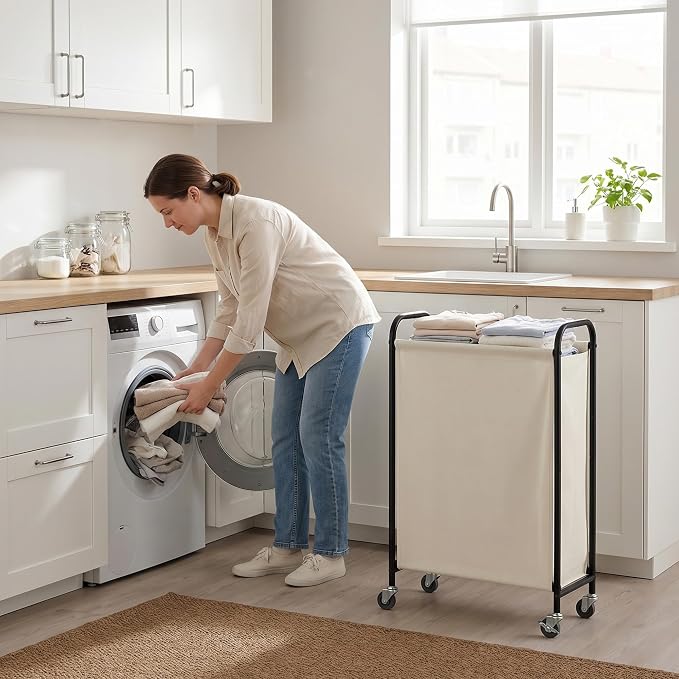 GRANNY SAYS 80L Laundry Hamper, Slim Laundry Basket - Image 8