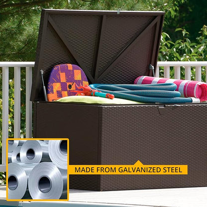 Arrow 4' x 2' x 2' Spacemaker Espresso 134 Gallon Hot-Dipped Galvanized Steel - Image 5