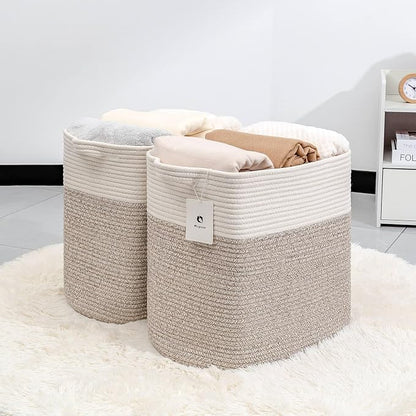 Collapsible Laundry for Hamper, Medium Large Storage Bins Fabric Storage Box - Image 3