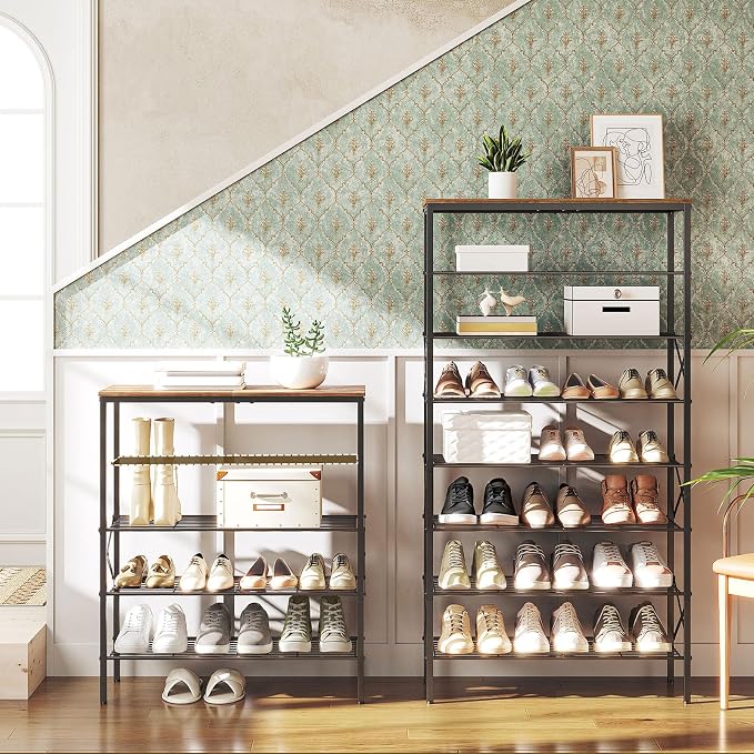 YATINEY 8 Tier Shoe Rack, Shoe Storage Organizer, Large Capacity Shoe Shelf - Image 2