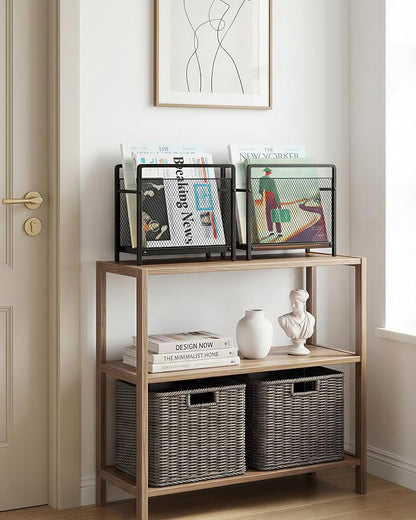 Magazine Holder, Magazine Rack Floor, Metal Mesh - Image 9