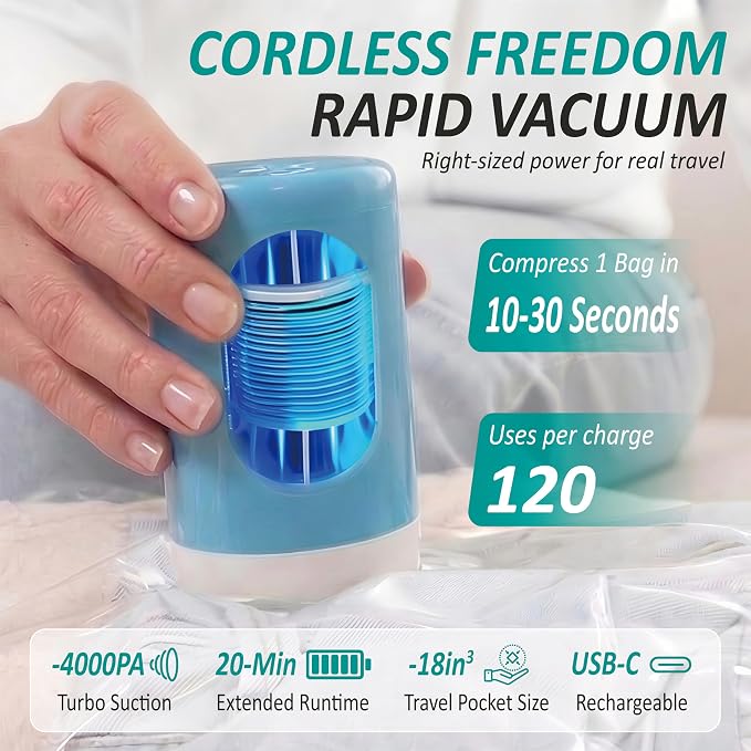 Cozy Essential Travel Vacuum Storage Bags - Image 3