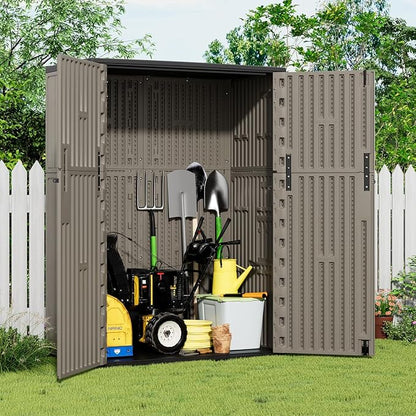 KINYING Outdoor Storage Shed, 57 Cu.ft Vertical Outdoor Storage Cabinet - Image 2