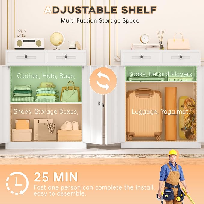 INTERGREAT Metal Garage Storage Cabinets - Image 5