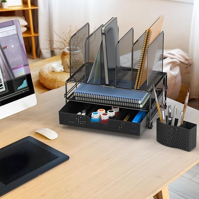 SIMPLE HOUSEWARE Mesh Desk Organizer - Image 4