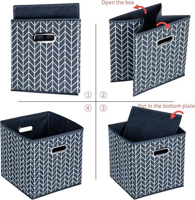 Fabric Cloth Storage Bins, Fabric Cube Organizer - Image 7