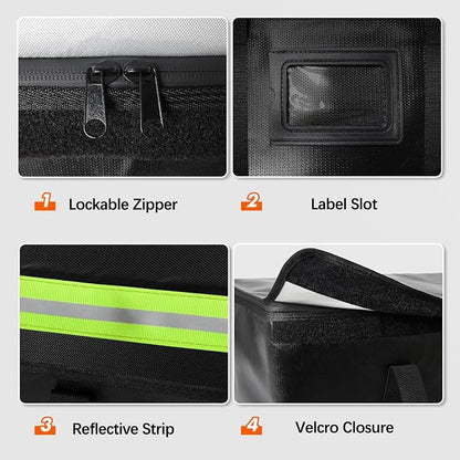 Large Fireproof Document Bag for Home Safe Storage, 4-layer fiberglass - Image 5