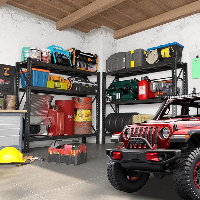 Heavy Duty Garage Shelving Units, 5000LBS Deep Storage Shelves, Adjustable - Image 2