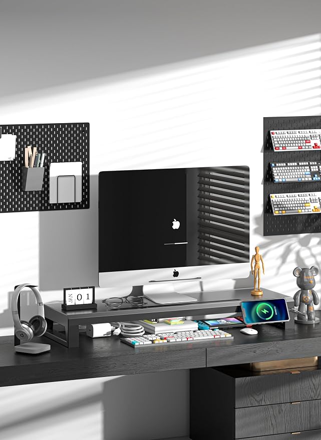 Computer monitor stand Laptop Desk Shelf & Monitor Riser ，27.55 inches - Image 3