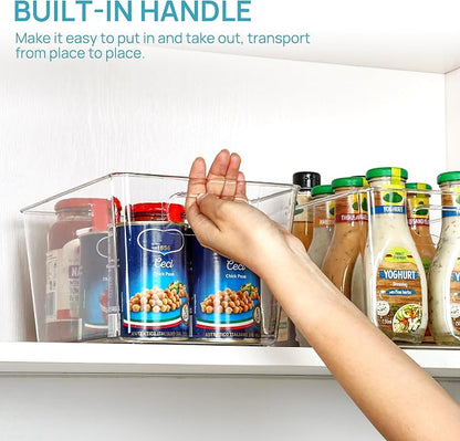 Vtopmart Clear Plastic Pantry Organizer Bins, Countertops, Freezer Organization - Image 4
