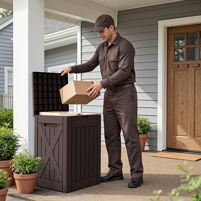 Flamaker 50 Gallon Deck Box, Package Delivery Storage Box - Image 6