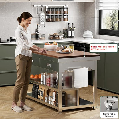 Stainless Steel Kitchen Island - Image 2