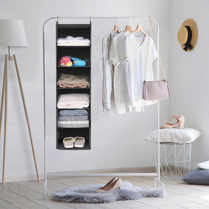 MAX Houser 6 Tier Shelf Hanging Closet Organizer, Closet Hanging Shelf - Image 4