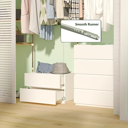 woodtalks Stackable 2 Drawer Dresser, Storage Cabinet - Image 5