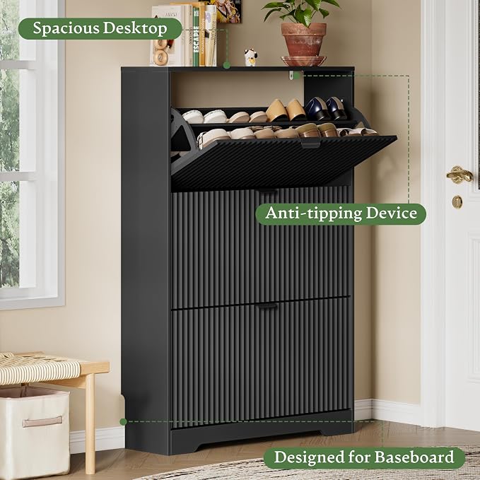 Xixini Shoe Storage Cabinet for Entryway - Image 4