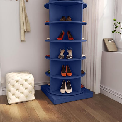 HomVent Rotating Shoe Rack, 7-Tier Spinning Shoe Rack Tower | 360° Revolving - Image 4