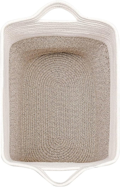 Tall Storage Baskets for Clothes Fabric Cotton Rope Storage Basket bin - Image 7