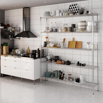 14" Deep x 72" Wide x 86" Height Wire Shelving Kit | 5-Tier | NSF Commercial - Image 8