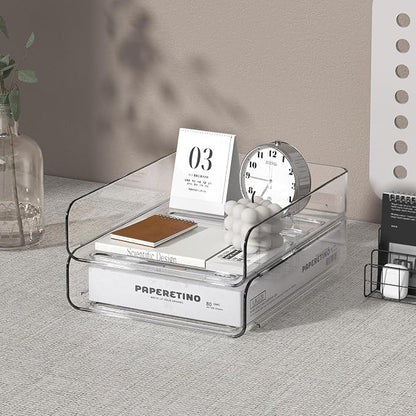 2-Tier Acrylic Paper Tray Organizer - Image 2