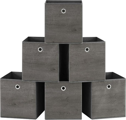 SONGMICS Storage Cubes, Foldable Fabric Storage Bins, 10.2 x 10.2 x 11 Inches by Unknown