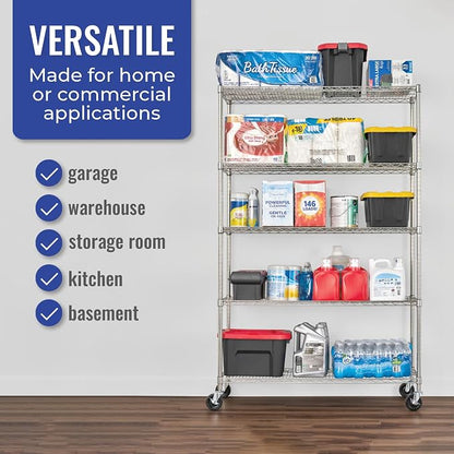 SafeRacks - NSF Certified Storage Shelves, Heavy Duty Steel Wire Unit - Image 3