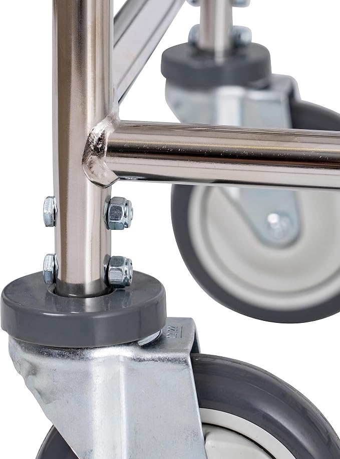 R&B Wire® 100E Heavy Duty Wire Laundry Cart | 2.5 Bushel | Steel Frame - Image 5