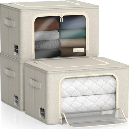 Sorbus Storage Bins with Metal Frame - Image 7