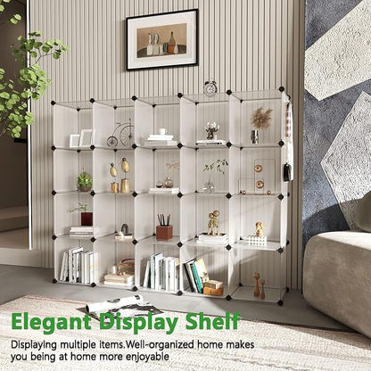 C&AHOME Cube Storage Organizer, 20-Cube Shelves Units, Closet Cabinet, DIY - Image 4