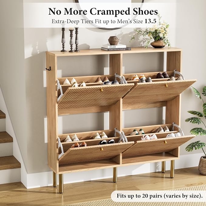 Nicetree Shoe Storage Cabinet for Entryway - Image 3