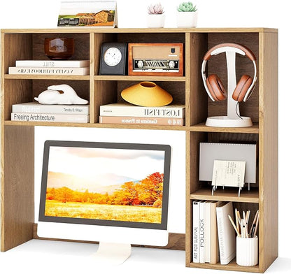 Tangkula Desktop Bookshelf, 3-Tier Desk Display Rack Organizer by TANGKULA