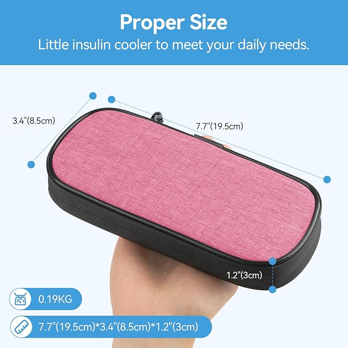 Insulin Cooler Travel Case Diabetic Medication Insulated Cool Organizer - Image 3