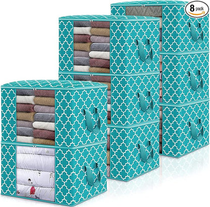 WISELIFE Storage Bags 100L 8-Pack Large Blanket Clothes Organization and by WiseLife