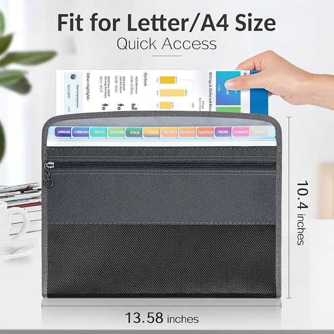 Sooez Accordion File Organizer - Image 3