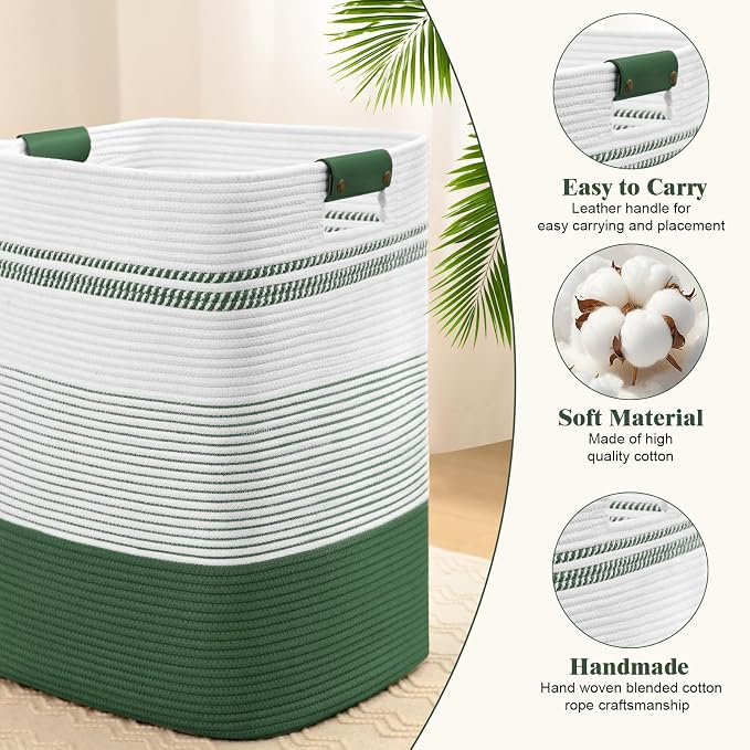 Laundry Hamper, 95L Tall Laundry Basket - Image 6