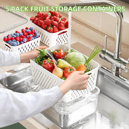 KEMETHY 5 Pack Fruit Storage Containers - Image 2