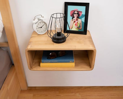Floating Nightstand Wooden, Bedside Table, Nightstand Shelf, Wall Mounted - Image 4