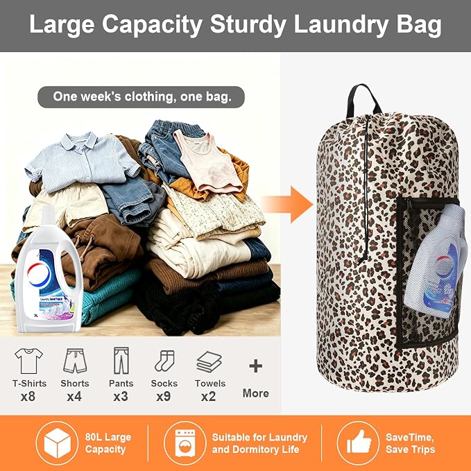 Laundry Bag Backpack Durable Laundry Bag - Image 6
