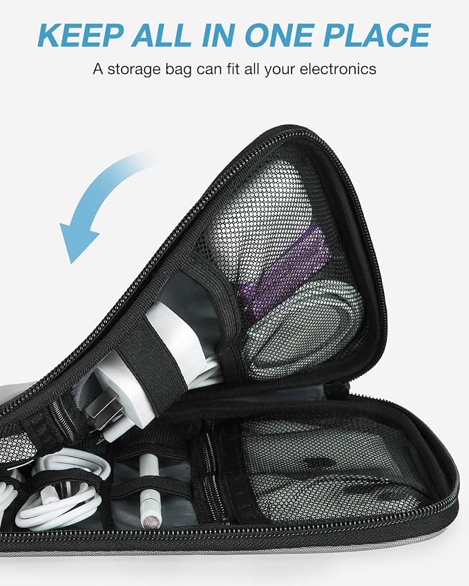 BAGSMART Large Electronics Organizer Travel Case - Image 6