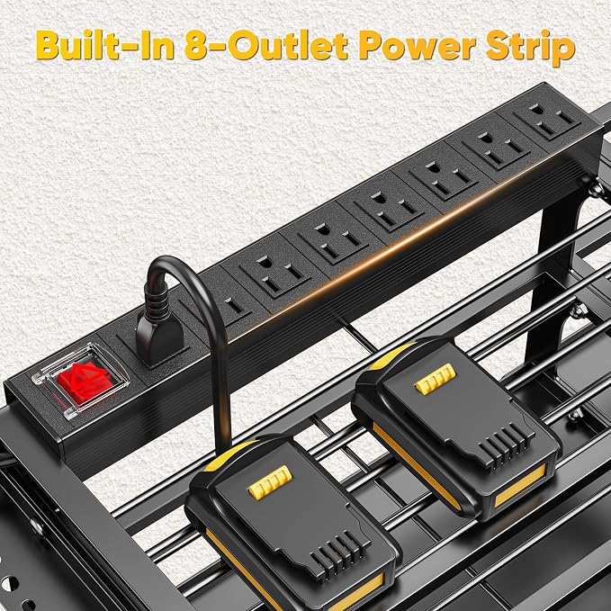 49.5" W Large Power Tool Organizer Wall Mount - Image 3